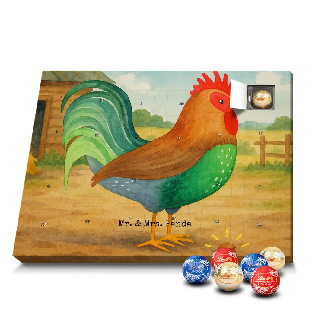 Chocolate advent calendar Faucet grain Design farm, farm animals, animals, nature, eggs, hen, corn, cock