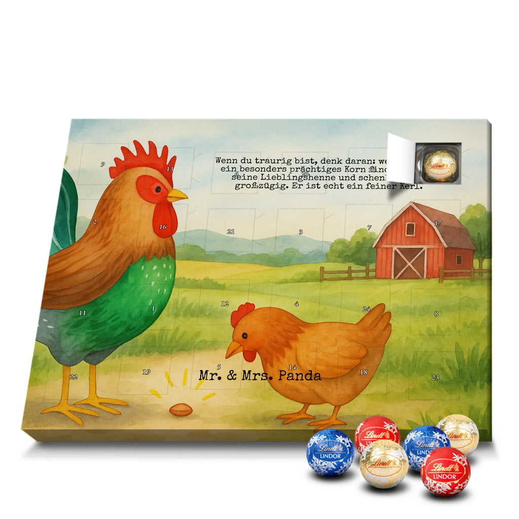 Chocolate advent calendar Faucet grain Design farm, farm animals, animals, nature, eggs, hen, corn, cock