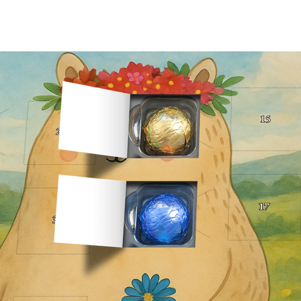 Chocolate advent calendar Bears with flower crown Design Father's Day, Mother's Day, favorite person, gift mommy. mother's day, daughter, daughters, best mommy, world best mommy, bears, favorite mommy, children, role model, child