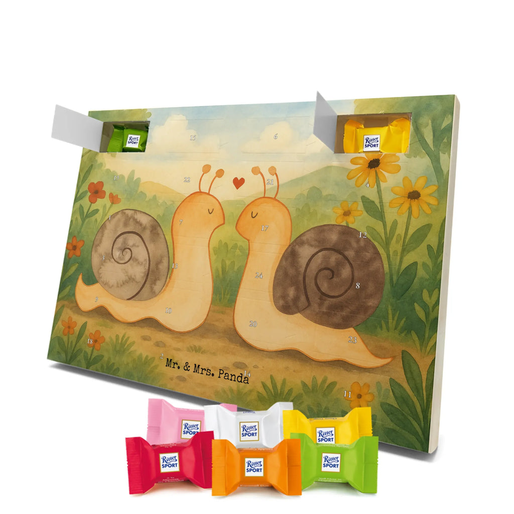 Chocolate advent calendar Snails in love Design Loving, Two, Together, Marriage, Proposal of marriage, Love gift, gift for her, gift for him, anniversary gift