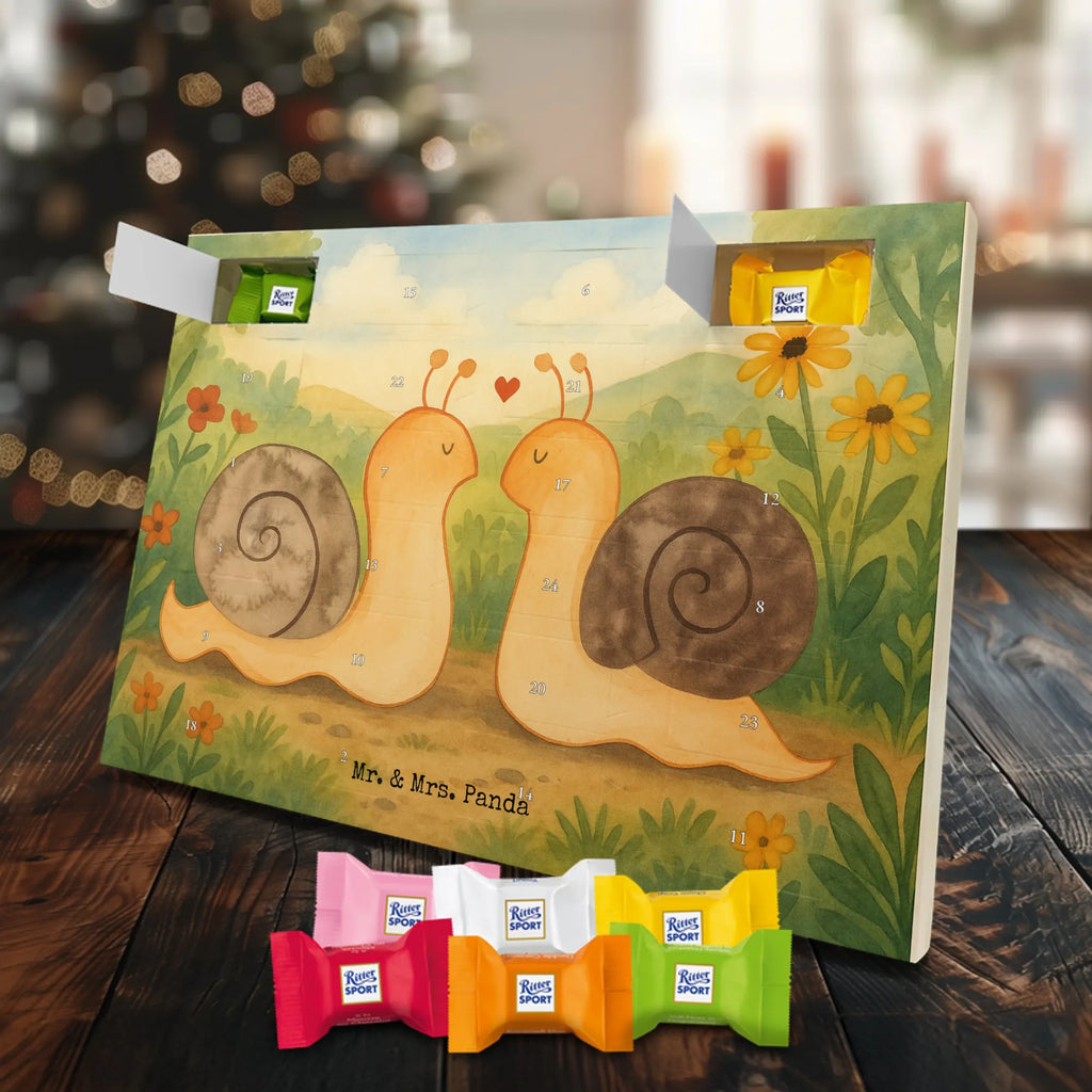 Chocolate advent calendar Snails in love Design Loving, Two, Together, Marriage, Proposal of marriage, Love gift, gift for her, gift for him, anniversary gift
