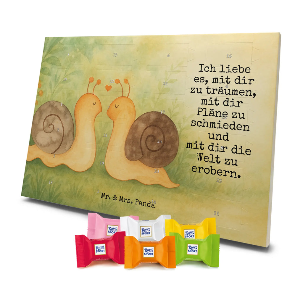 Chocolate advent calendar Snails in love Design Loving, Two, Together, Marriage, Proposal of marriage, Love gift, gift for her, gift for him, anniversary gift