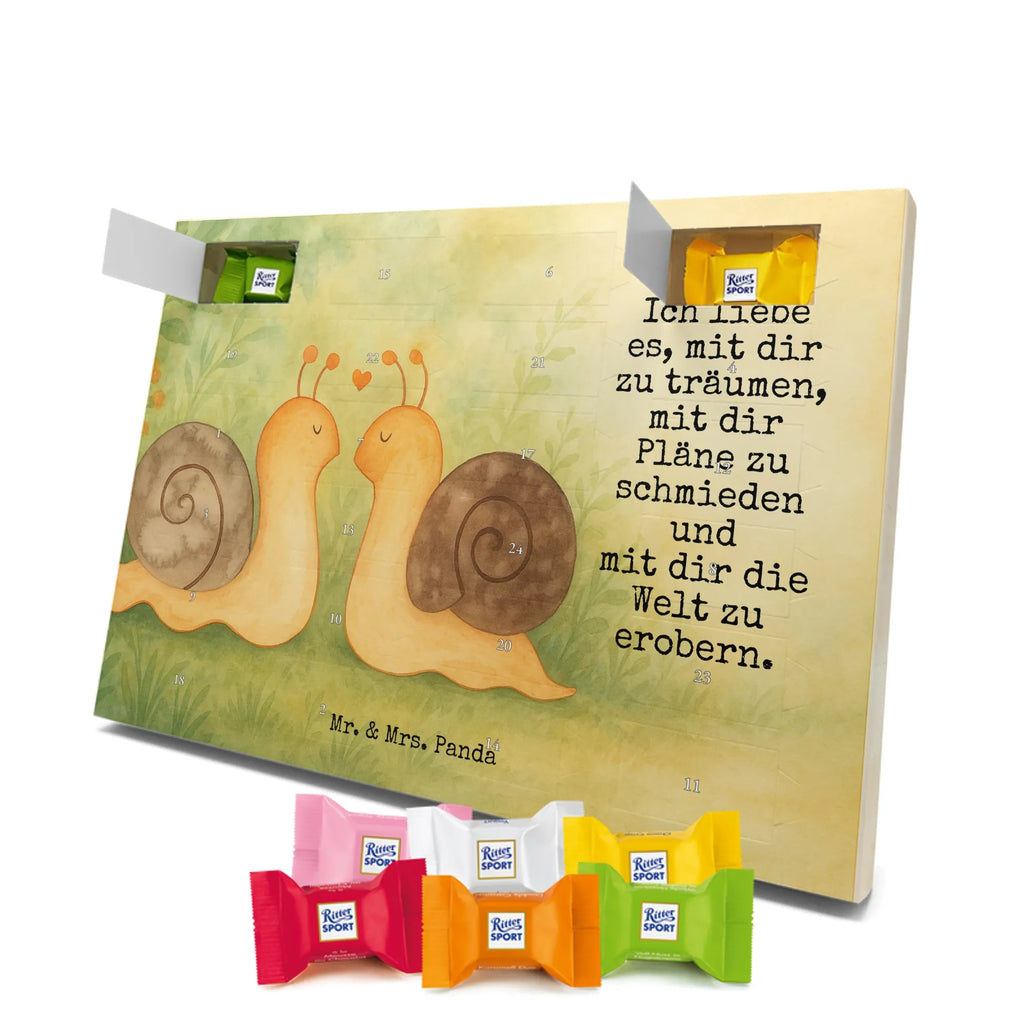 Chocolate advent calendar Snails in love Design Loving, Two, Together, Marriage, Proposal of marriage, Love gift, gift for her, gift for him, anniversary gift