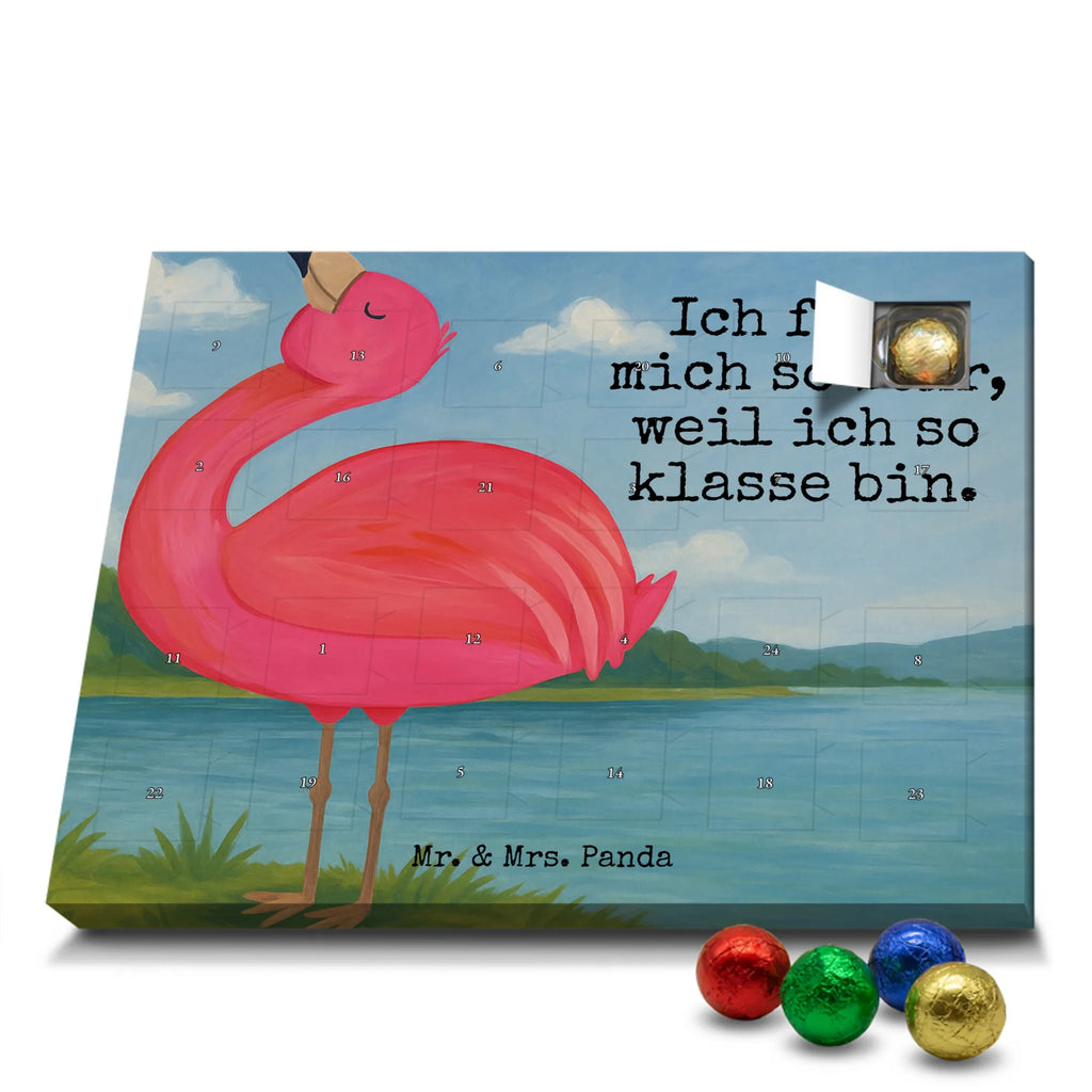 Chocolate advent calendar flamingo Proud Design children, gifts, gift idea, funny sayings, pink bird, bird of paradise, red, flamingo decoration, gift pink, adults, flamingo fans, vacation, unusual gifts in pink, pink gifts, girls gifts, small gifts, Caribbean feeling, self-love, proud, friend, best friend, joy, self-acceptance, daughter