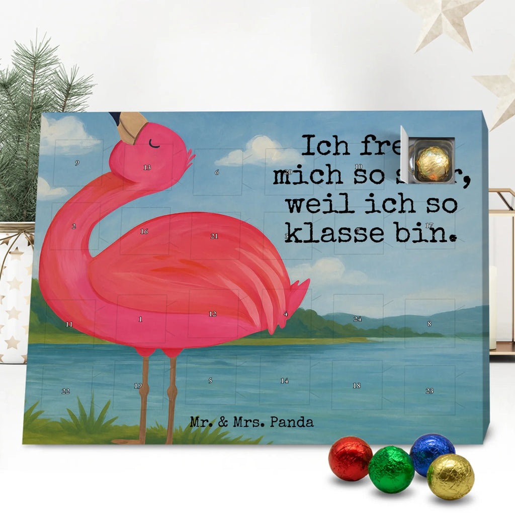 Chocolate advent calendar flamingo Proud Design children, gifts, gift idea, funny sayings, pink bird, bird of paradise, red, flamingo decoration, gift pink, adults, flamingo fans, vacation, unusual gifts in pink, pink gifts, girls gifts, small gifts, Caribbean feeling, self-love, proud, friend, best friend, joy, self-acceptance, daughter