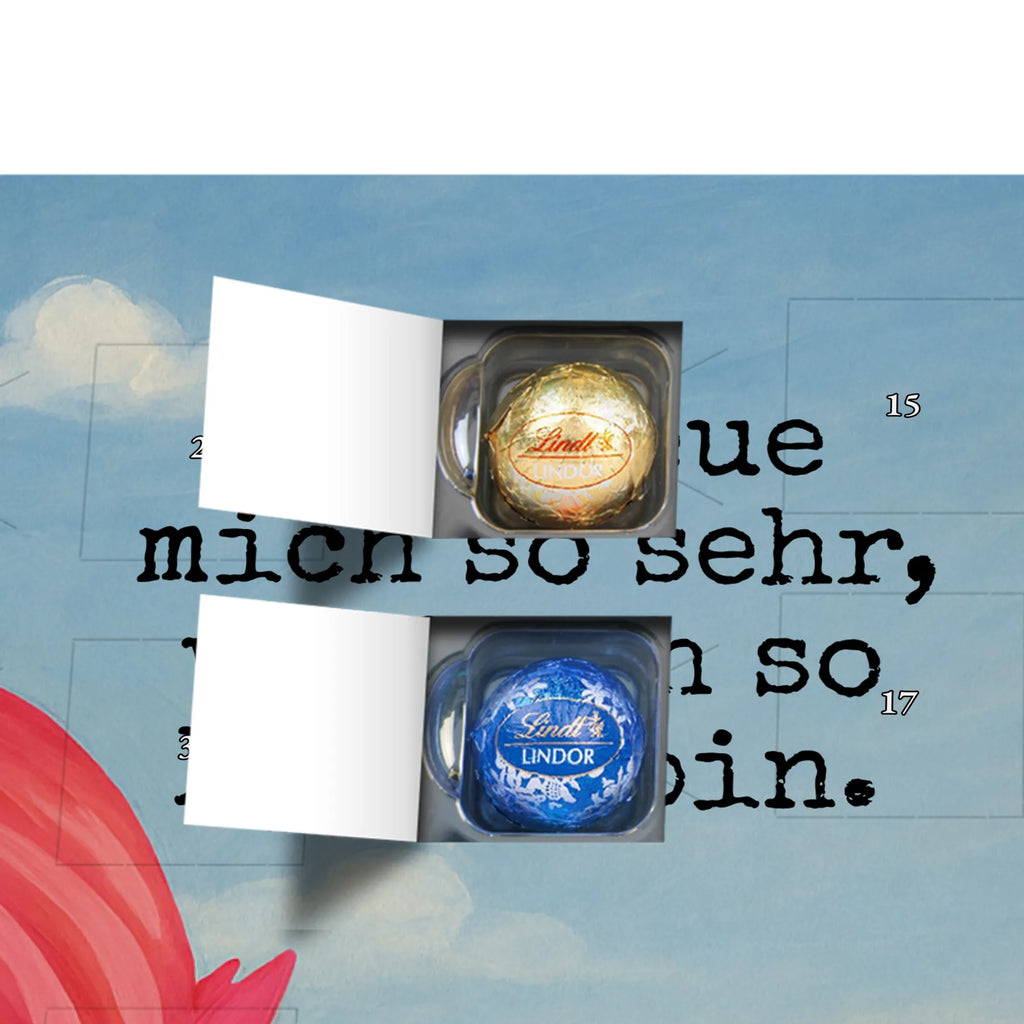 Chocolate advent calendar flamingo Proud Design children, gifts, gift idea, funny sayings, pink bird, bird of paradise, red, flamingo decoration, gift pink, adults, flamingo fans, vacation, unusual gifts in pink, pink gifts, girls gifts, small gifts, Caribbean feeling, self-love, proud, friend, best friend, joy, self-acceptance, daughter