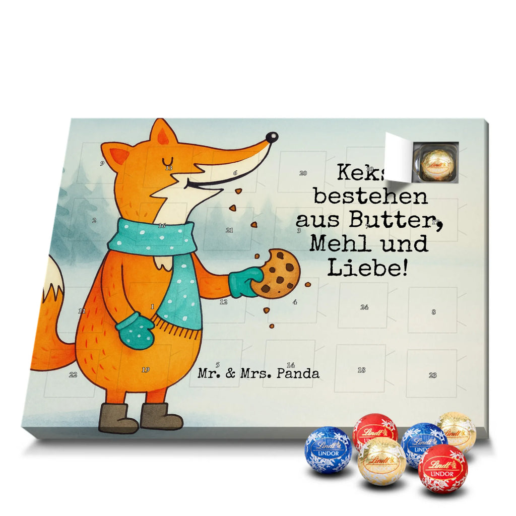 Chocolate advent calendar Fox biscuit Design animal lover, foxes, forest wildlife, clever as a fox, cookies, baking saying, kitchen decoration, christmas time, christmas present