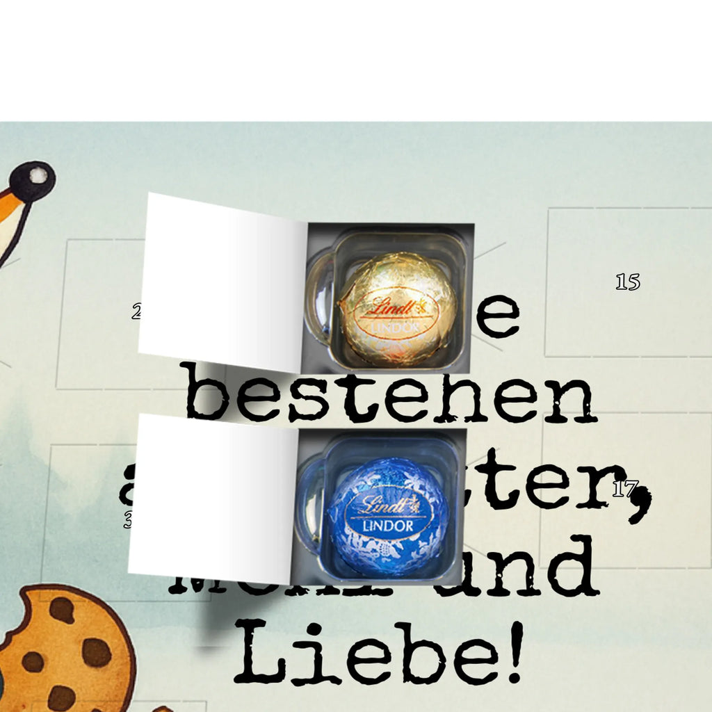 Chocolate advent calendar Fox biscuit Design animal lover, foxes, forest wildlife, clever as a fox, cookies, baking saying, kitchen decoration, christmas time, christmas present