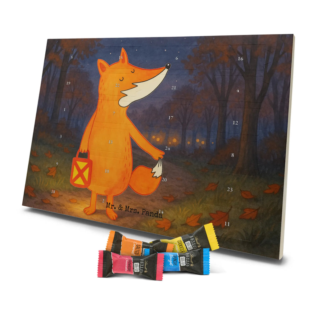 Chocolate advent calendar Fox Lantern Design animal lover, foxes, forest wildlife, clever as a fox, Lantern, Lantern parade, Caesar Otto Hugo Flaischlen, Spell comforting, Cheer up, Foxes, Saint Martin, Lovesickness Spell