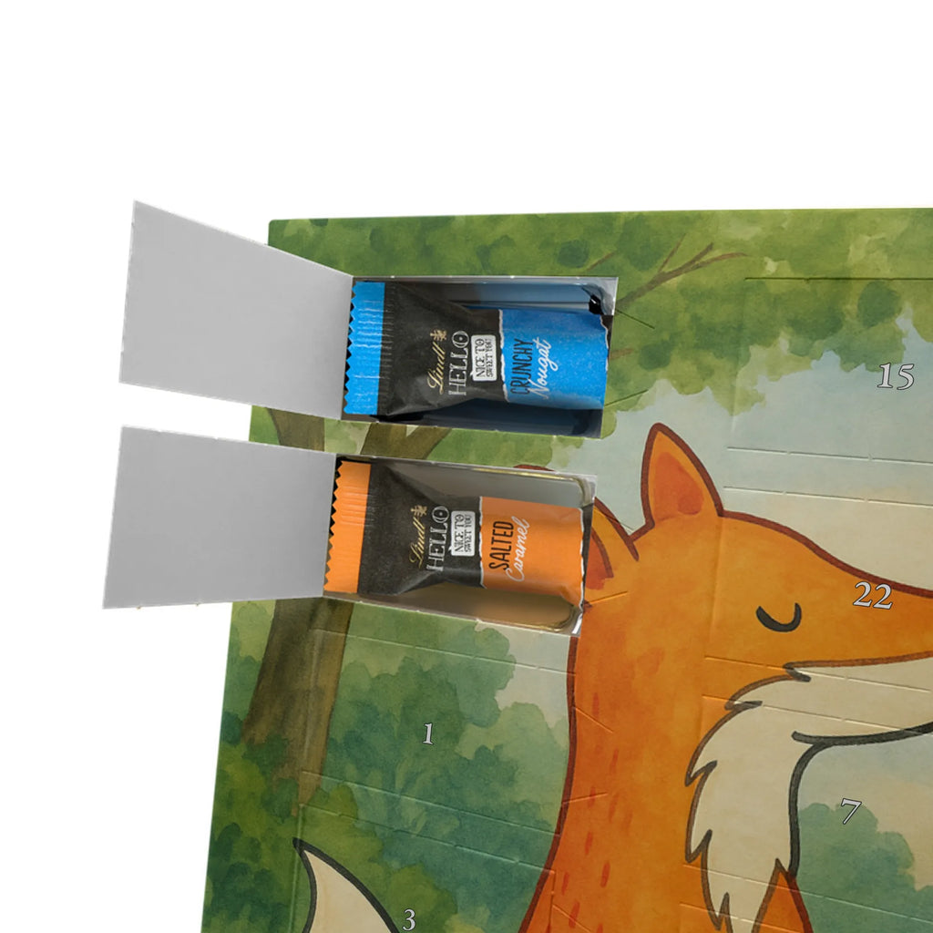 Chocolate advent calendar foxes Love Design animal lover, foxes, forest wildlife, clever as a fox, couple, lovers, proof of love, fiancée, husband, girlfriend, marriage, wife, boyfriend