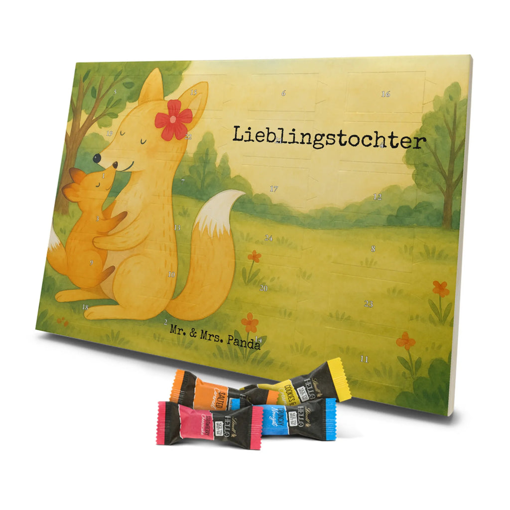 Chocolate advent calendar Fox mummy Design Father's Day, Mother's Day, best daughter, favourite daughter, daughter, mother, present