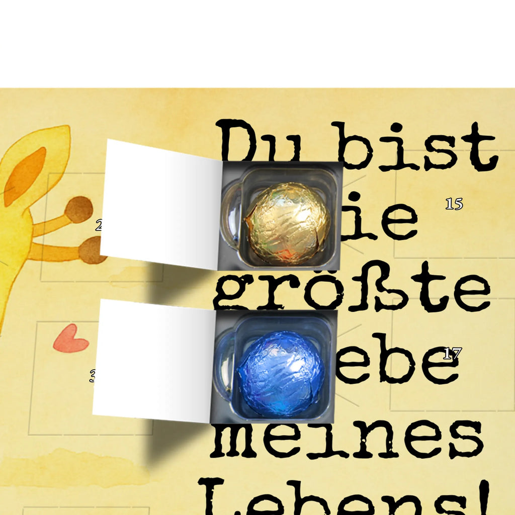 Chocolate advent calendar giraffe child Design Africa, mum, favourite person, child, son, daughter, mother