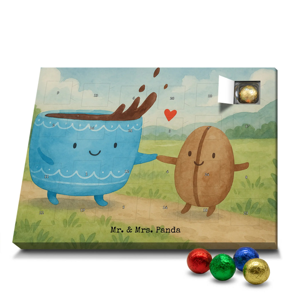 Chocolate advent calendar Coffee Bean Design card, gift ideas, gifts, small animals, cute, cute animal motives, hand drawn, funny sayings, good mood, special gifts, animal lover, satisfaction, pleasure, coffee bean