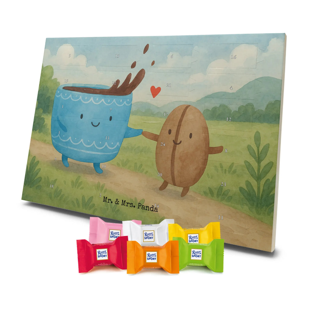 Chocolate advent calendar Coffee Bean Design card, gift ideas, gifts, small animals, cute, cute animal motives, hand drawn, funny sayings, good mood, special gifts, animal lover, satisfaction, pleasure, coffee bean