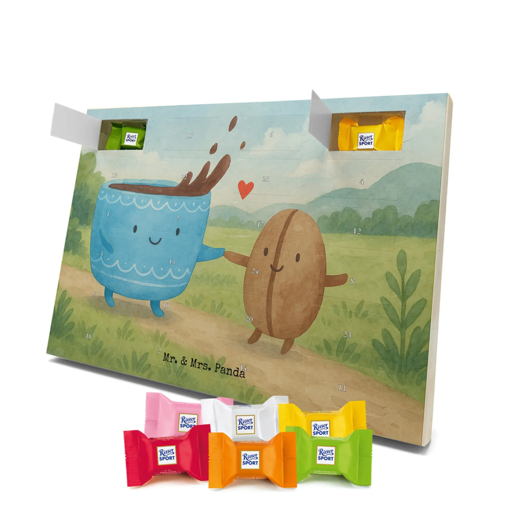 Chocolate advent calendar Coffee Bean Design card, gift ideas, gifts, small animals, cute, cute animal motives, hand drawn, funny sayings, good mood, special gifts, animal lover, satisfaction, pleasure, coffee bean