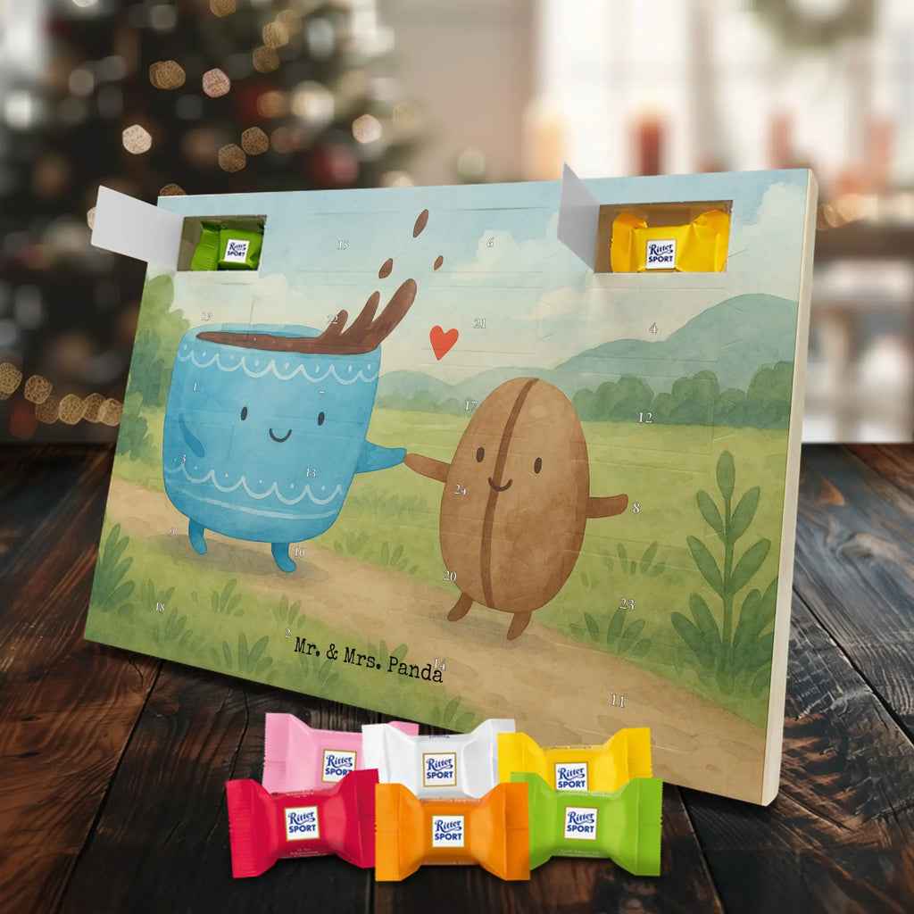 Chocolate advent calendar Coffee Bean Design card, gift ideas, gifts, small animals, cute, cute animal motives, hand drawn, funny sayings, good mood, special gifts, animal lover, satisfaction, pleasure, coffee bean