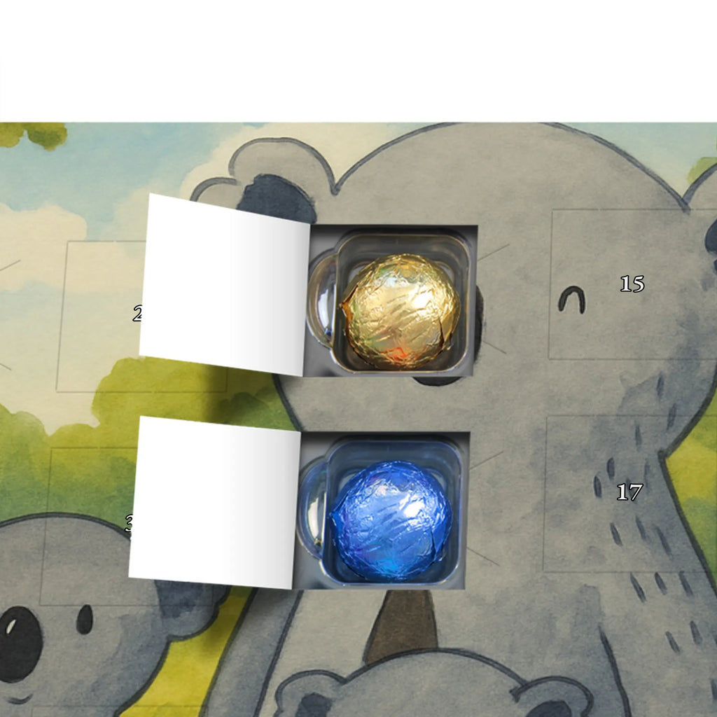 Chocolate advent calendar Koala Family Design Father's Day, Mother's Day, siblings, family life, children