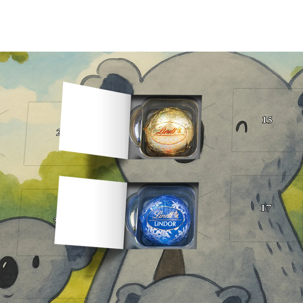 Chocolate advent calendar Koala Family Design Father's Day, Mother's Day, siblings, family life, children