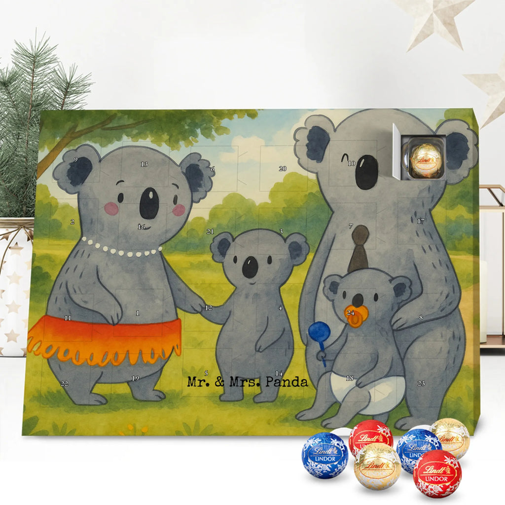 Chocolate advent calendar Koala Family Design Father's Day, Mother's Day, siblings, family life, children