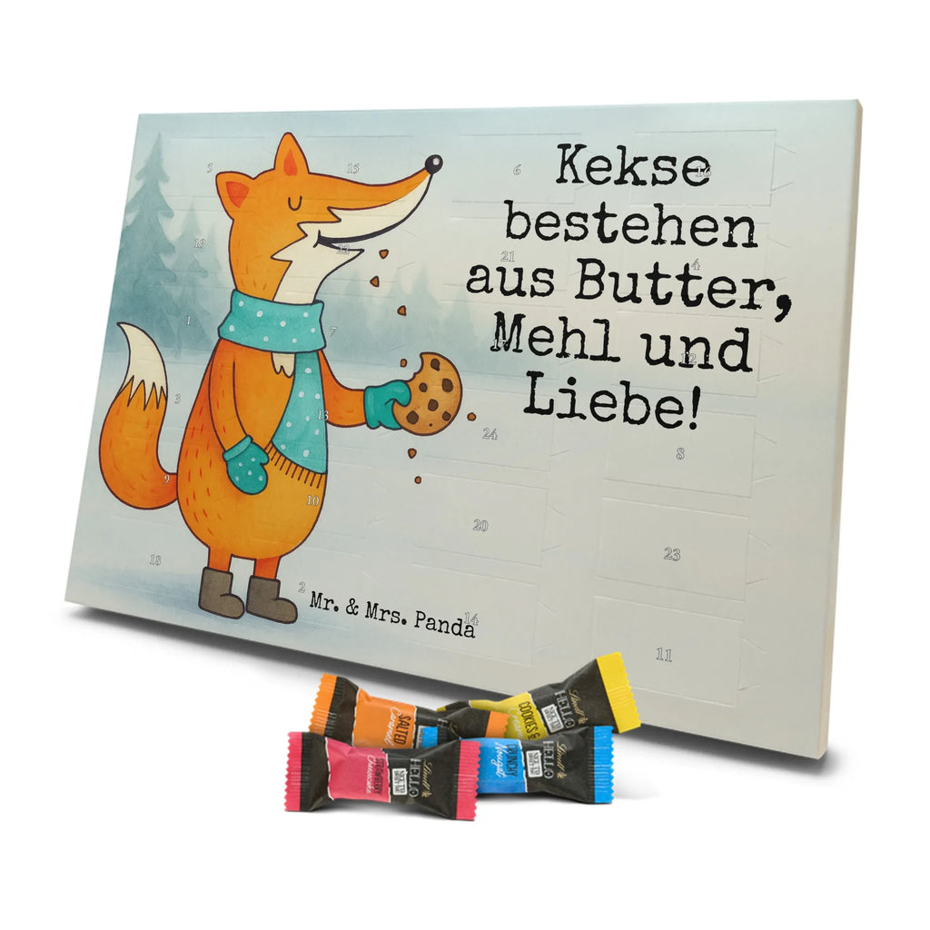 Chocolate advent calendar Fox biscuit Design animal lover, foxes, forest wildlife, clever as a fox, cookies, baking saying, kitchen decoration, christmas time, christmas present