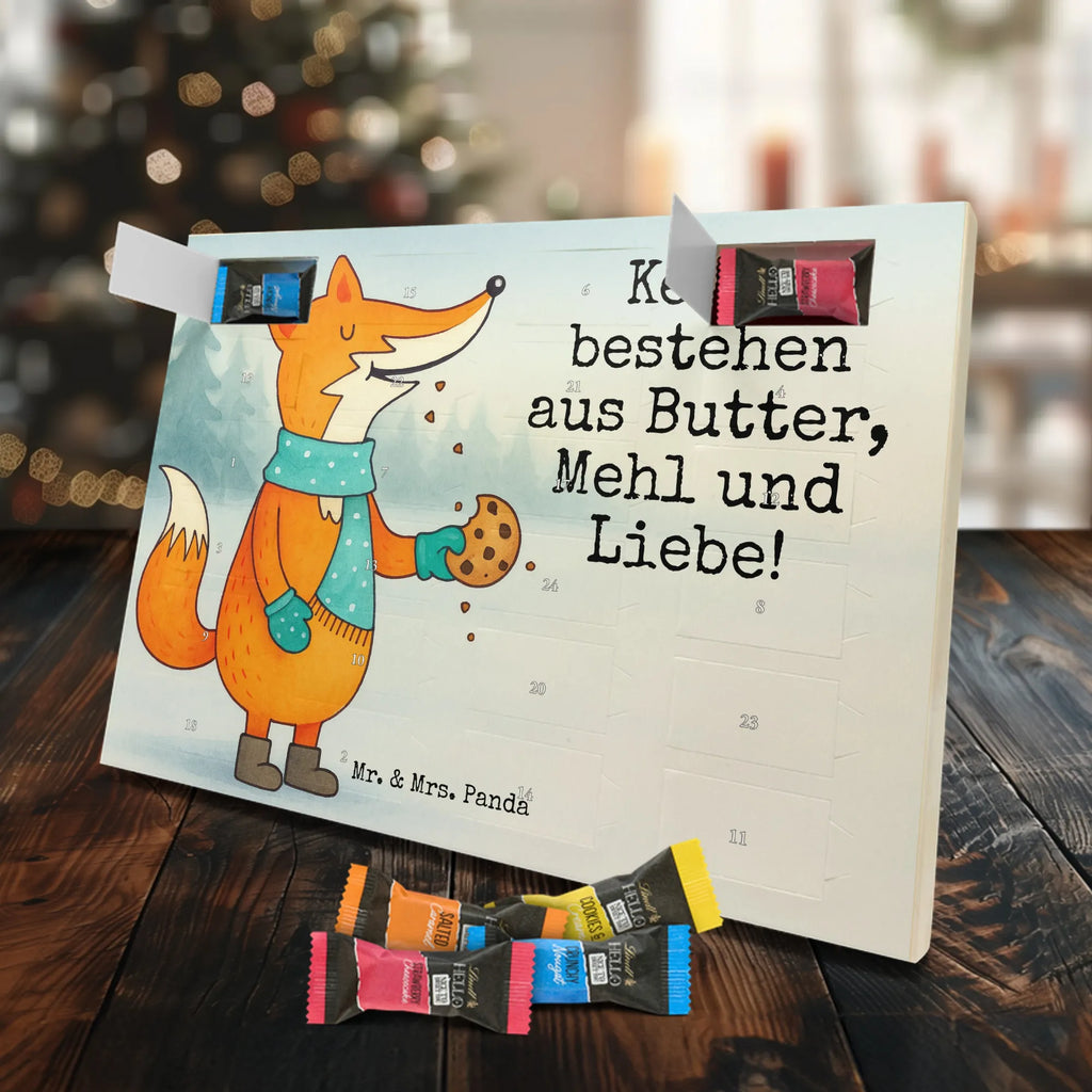 Chocolate advent calendar Fox biscuit Design animal lover, foxes, forest wildlife, clever as a fox, cookies, baking saying, kitchen decoration, christmas time, christmas present