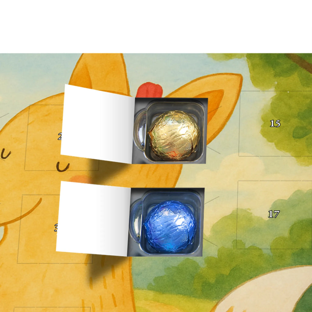 Chocolate advent calendar Fox mummy Design Father's Day, Mother's Day, best daughter, favourite daughter, daughter, mother, present