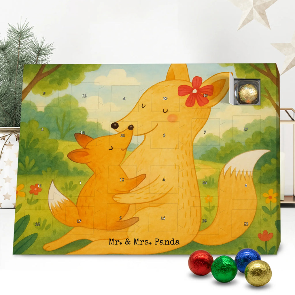 Chocolate advent calendar Fox mummy Design Father's Day, Mother's Day, best daughter, favourite daughter, daughter, mother, present