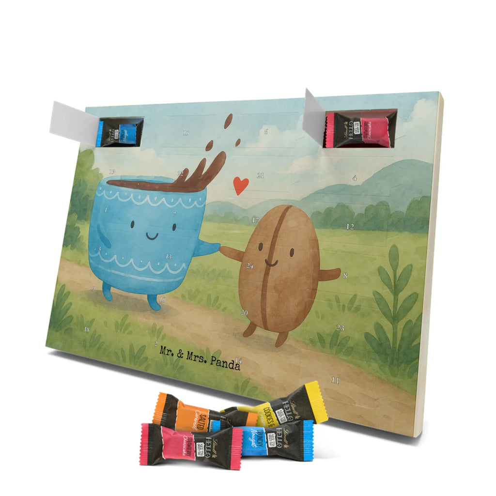 Chocolate advent calendar Coffee Bean Design card, gift ideas, gifts, small animals, cute, cute animal motives, hand drawn, funny sayings, good mood, special gifts, animal lover, satisfaction, pleasure, coffee bean