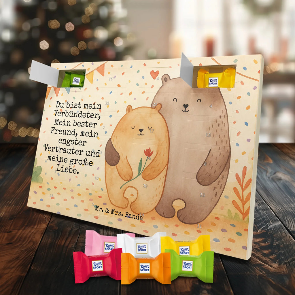 Chocolate advent calendar Bears in love Design Loving, Two, Together, Marriage, Proposal of marriage, Love gift, gift for her, gift for him, anniversary gift, Girlfriend, Engaged, Boyfriend, Gift Wedding, Gift Friend, Anniversary, In love, Wedding anniversary, Married, Gift Girlfriend, Bears, Proof of love