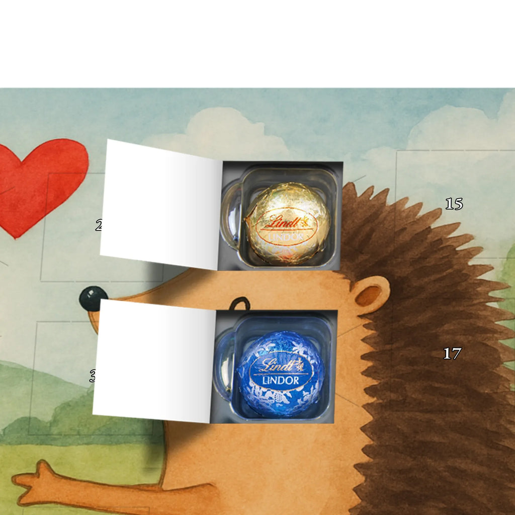 Chocolate advent calendar Hedgehogs in love Design Loving, Two, Together, Marriage, Proposal of marriage, Love gift, gift for her, gift for him, anniversary gift, Wedding, Wedding anniversary, Anniversary, Friend, Married, Girlfriend, Gift, Engaged, In love, Proof of love