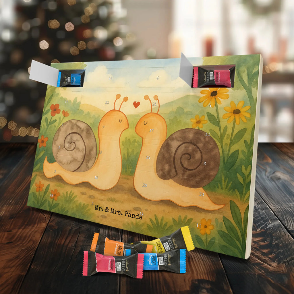Chocolate advent calendar Snails in love Design Loving, Two, Together, Marriage, Proposal of marriage, Love gift, gift for her, gift for him, anniversary gift
