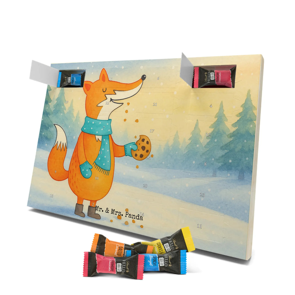 Chocolate advent calendar Fox biscuit Design animal lover, foxes, forest wildlife, clever as a fox, cookies, baking saying, kitchen decoration, christmas time, christmas present
