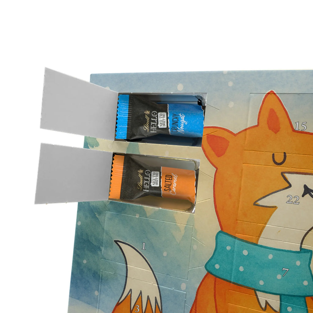 Chocolate advent calendar Fox biscuit Design animal lover, foxes, forest wildlife, clever as a fox, cookies, baking saying, kitchen decoration, christmas time, christmas present