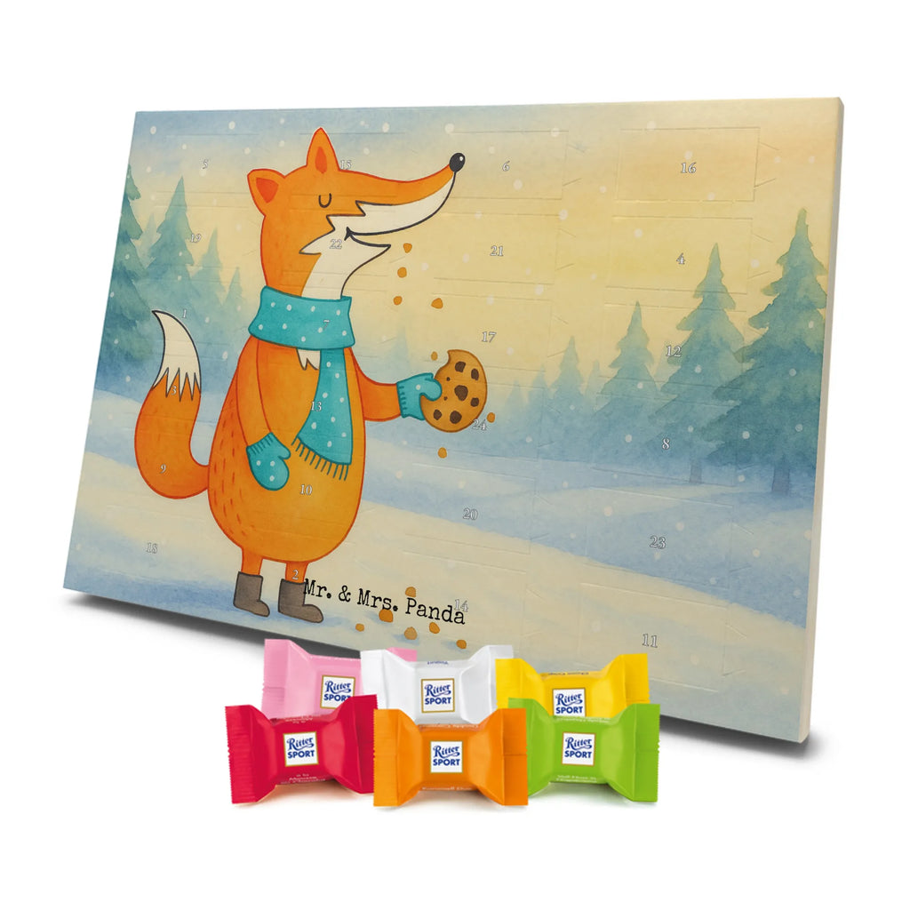Chocolate advent calendar Fox biscuit Design animal lover, foxes, forest wildlife, clever as a fox, cookies, baking saying, kitchen decoration, christmas time, christmas present