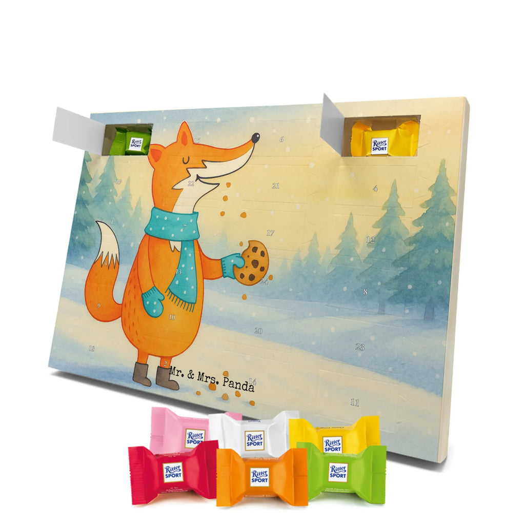 Chocolate advent calendar Fox biscuit Design animal lover, foxes, forest wildlife, clever as a fox, cookies, baking saying, kitchen decoration, christmas time, christmas present