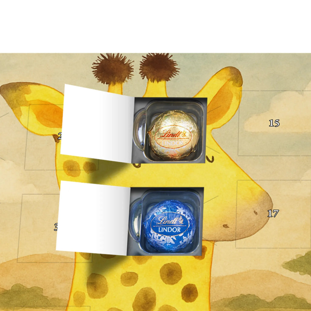 Chocolate advent calendar giraffe Satisfied Design Africa, Adventure