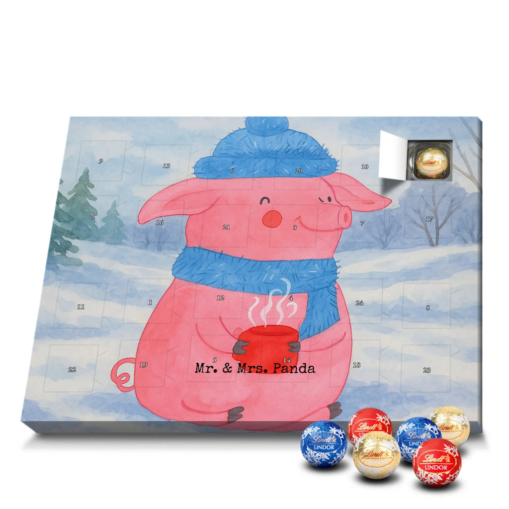 Chocolate advent calendar piggy Mulled wine Design Christmas time, snow, mulled wine, Christmas market, drunk, saying