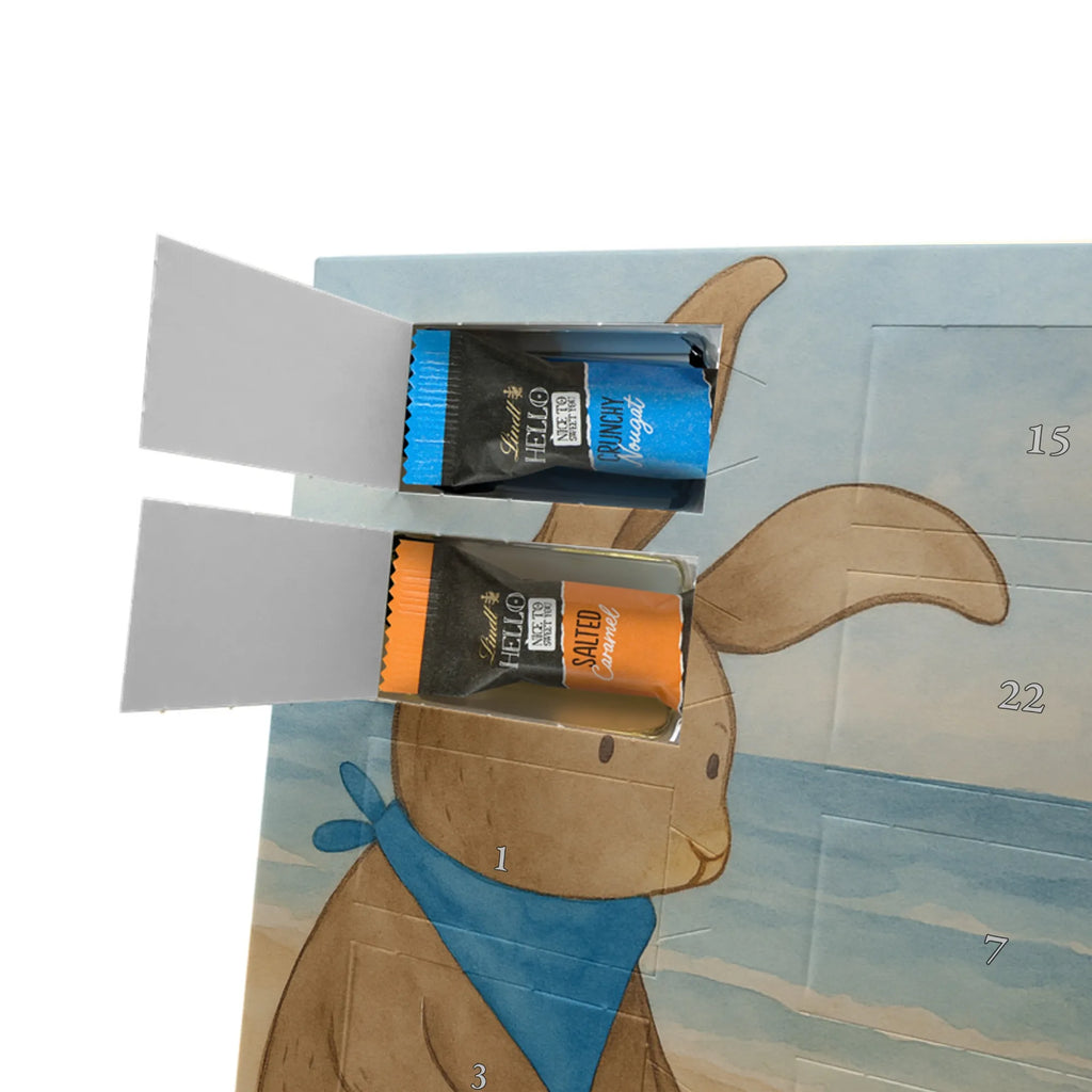 Chocolate advent calendar Bunnies with seashell Design Father's Day, Mother's Day, girlfriend, best friend, shells, rabbits, collecting shells, girlfriends