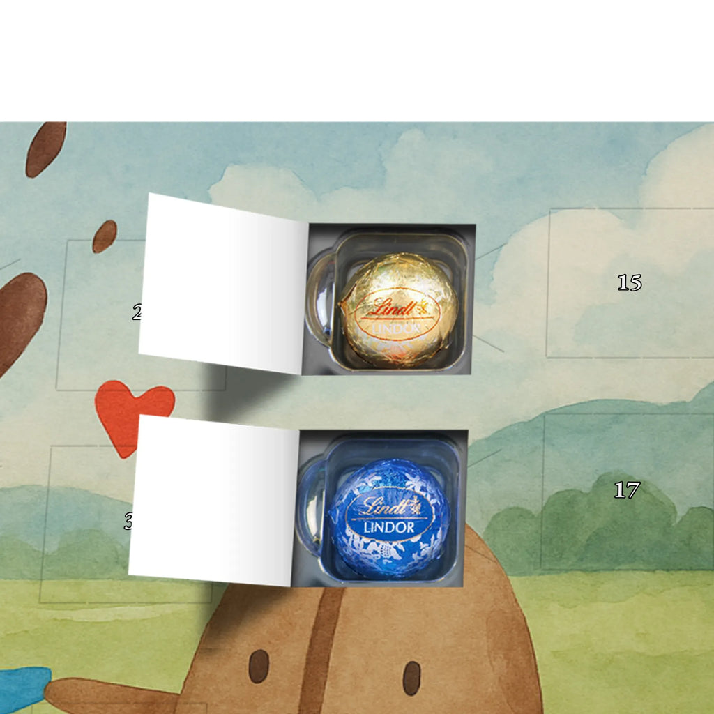 Chocolate advent calendar Coffee Bean Design card, gift ideas, gifts, small animals, cute, cute animal motives, hand drawn, funny sayings, good mood, special gifts, animal lover, satisfaction, pleasure, coffee bean