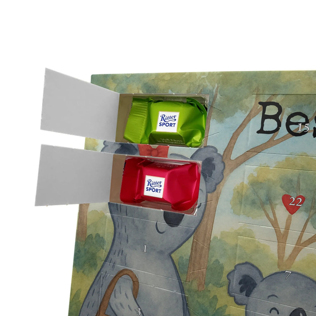 Chocolate advent calendar Koala family with two kids Design Father's Day, Mother's Day, favourite family, family time, koala family, best family, koala bear, family life