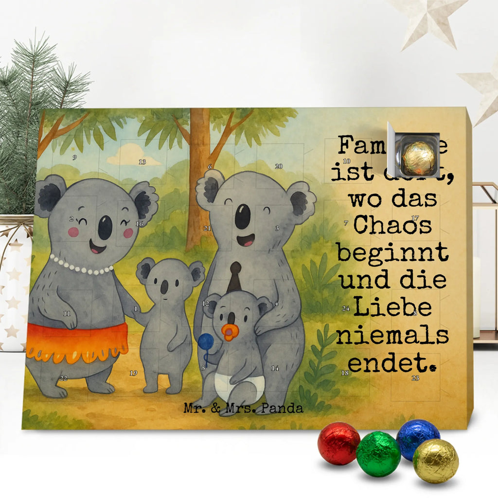 Chocolate advent calendar Koala Family Design Father's Day, Mother's Day, siblings, family life, children
