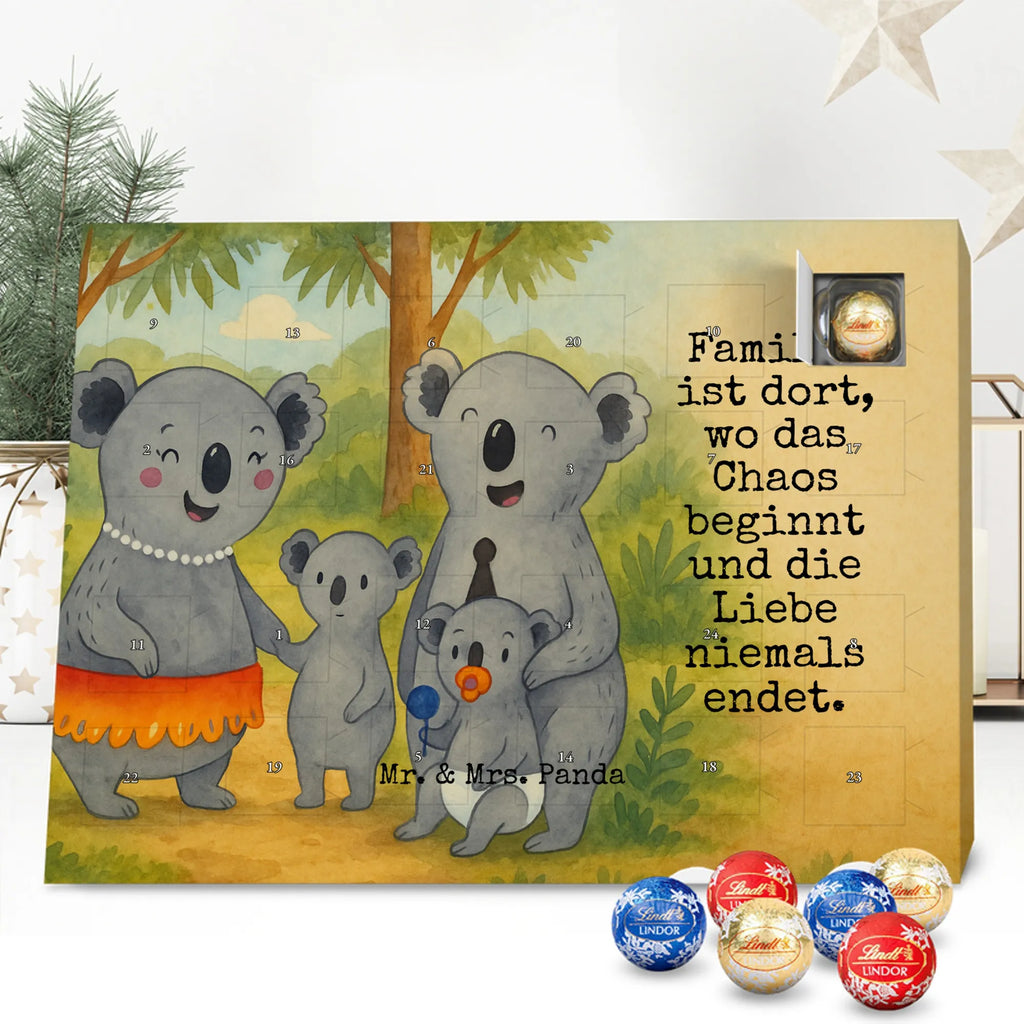 Chocolate advent calendar Koala Family Design Father's Day, Mother's Day, siblings, family life, children