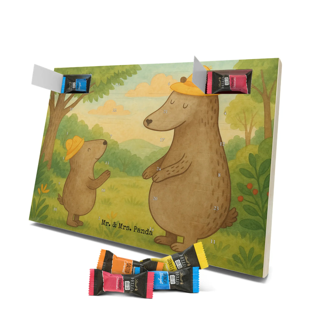 Chocolate advent calendar Bears with hats Design Father's Day, Mother's Day, father, role model, son, sons, children, favourite person, father-son, child, father's day