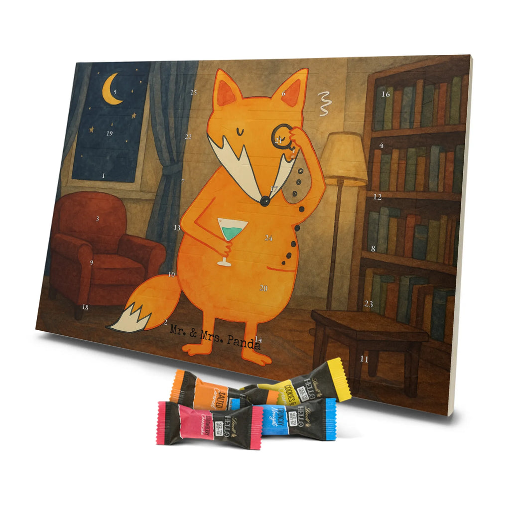 Chocolate advent calendar Fox lord Design animal lover, foxes, forest wildlife, clever as a fox, words of consolation, motivation saying, problem solving, saying funny, lovesickness gift