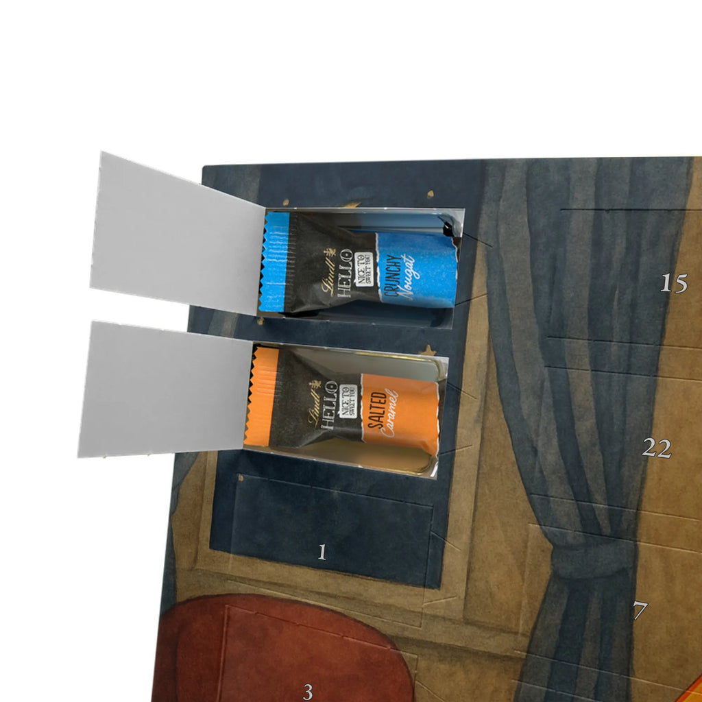 Chocolate advent calendar Fox lord Design animal lover, foxes, forest wildlife, clever as a fox, words of consolation, motivation saying, problem solving, saying funny, lovesickness gift