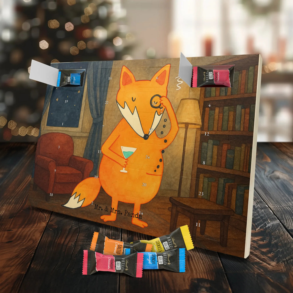 Chocolate advent calendar Fox lord Design animal lover, foxes, forest wildlife, clever as a fox, words of consolation, motivation saying, problem solving, saying funny, lovesickness gift
