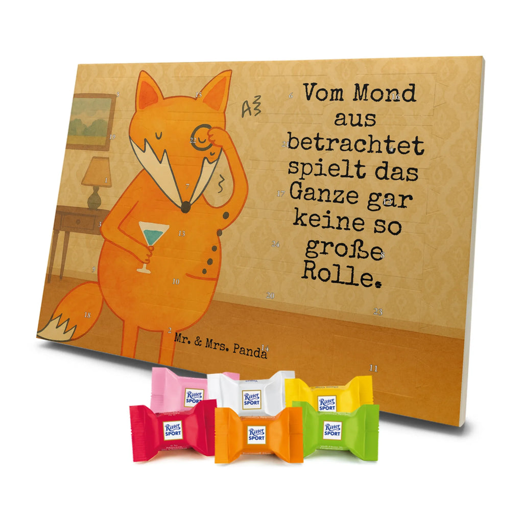 Chocolate advent calendar Fox lord Design animal lover, foxes, forest wildlife, clever as a fox, words of consolation, motivation saying, problem solving, saying funny, lovesickness gift