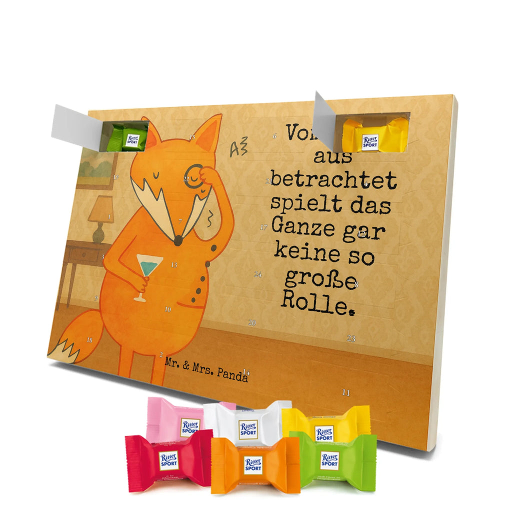 Chocolate advent calendar Fox lord Design animal lover, foxes, forest wildlife, clever as a fox, words of consolation, motivation saying, problem solving, saying funny, lovesickness gift