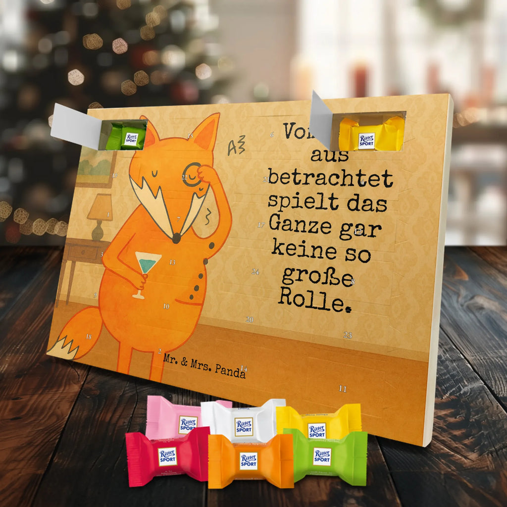 Chocolate advent calendar Fox lord Design animal lover, foxes, forest wildlife, clever as a fox, words of consolation, motivation saying, problem solving, saying funny, lovesickness gift