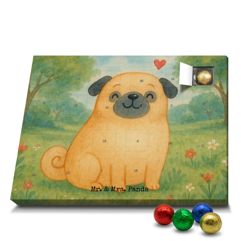 Chocolate advent calendar Pug Design dog breed, mutt, hound, woof, dog mama, love dogs, love for dogs, dog decorative items, bag with dog print, funny gifts for dog owners, what do you give a dog lover, Christmas gifts for dogs, gifts for dogs, dog sayings, dog love, Pug